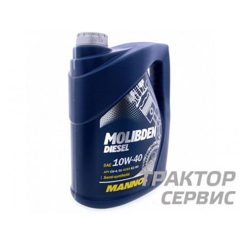 Масло MANNOL molibden diesel 10w40 5 л. CG-4/SJ п/с моторное масло