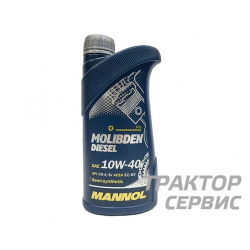 Масло MANNOL molibden diesel 10w40 1 л. CG-4/SJ п/с моторное масло