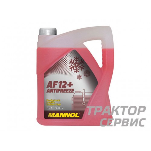 Антифриз MANNOL AF-12+ -40*C LongLife 5л. Красный