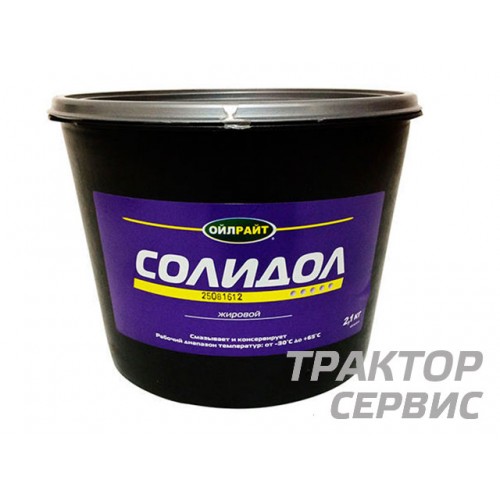 Смазка Солидол 2,1кг. OIL RIGHT ведро (синтетический)