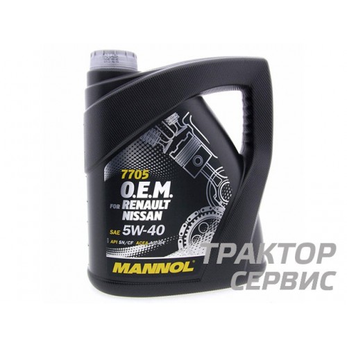 Масло MANNOL 7705 sae 5W-40 4 литра