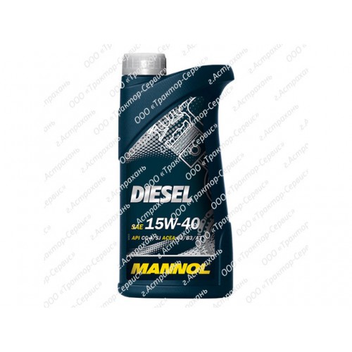 Масло MANNOL diesel 15w40 1 литр